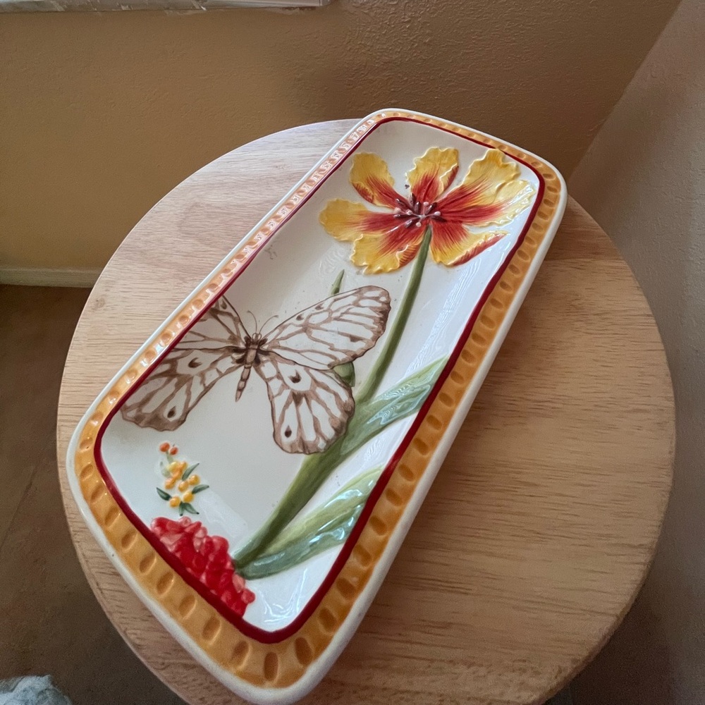 Fitz And Floyd Serving Platter
"Flower Market"